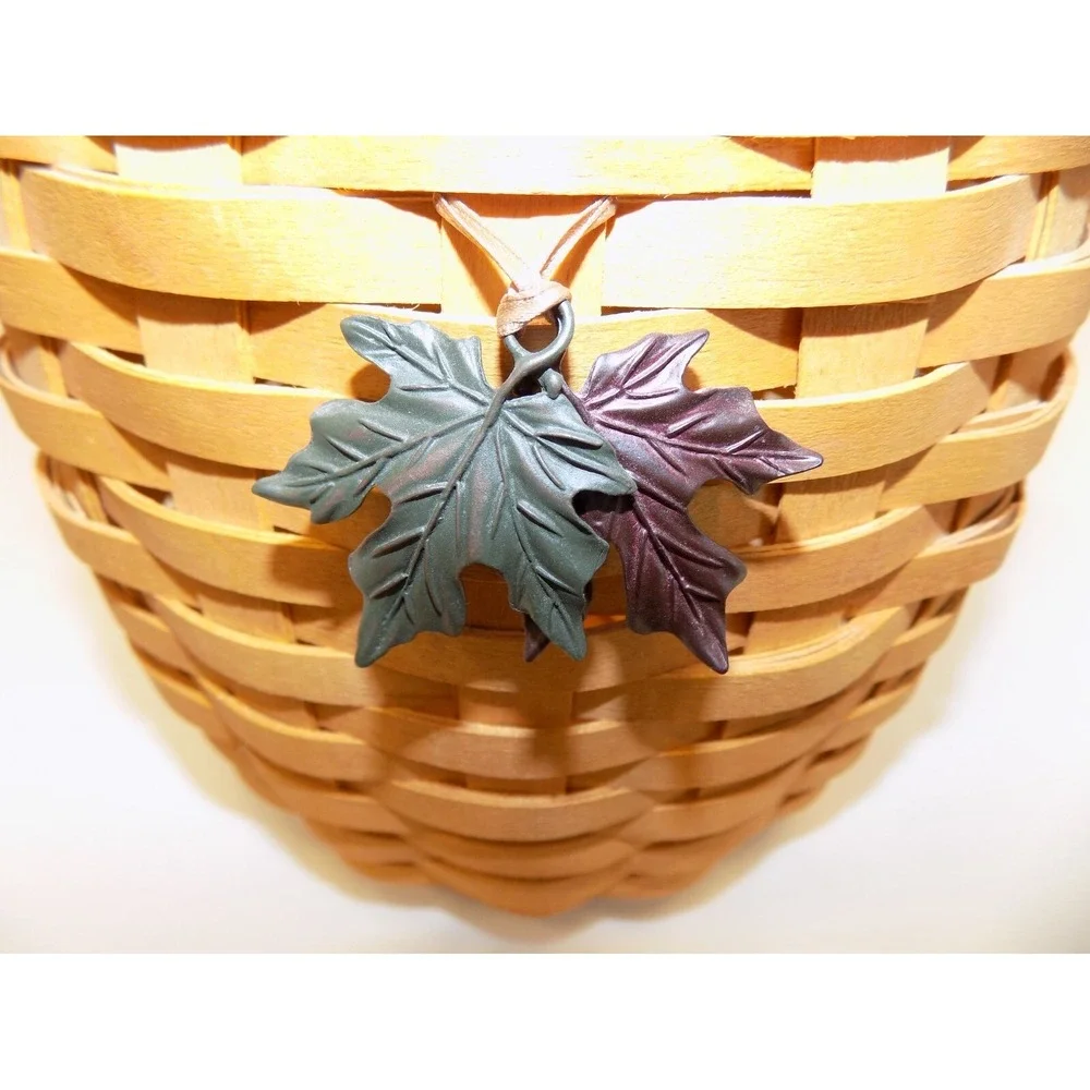 October Fields Basket w/ Protector, Liner & Charm Longaberger